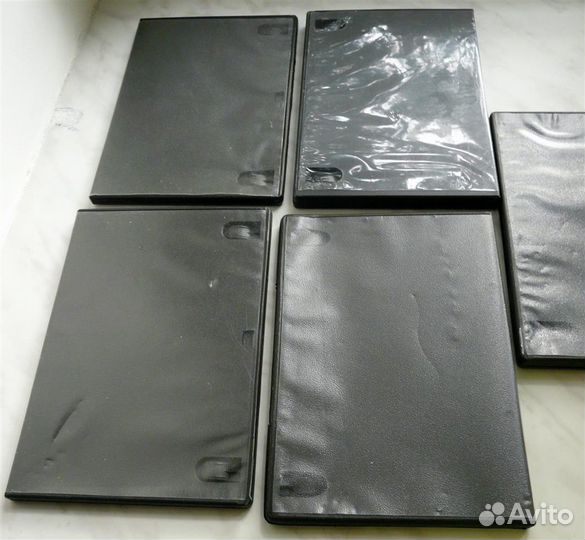 Коробки для Дисков Пластиковые 13.5x19 см 5 шт