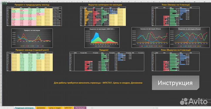 Таблицы excel для маркетплейсов