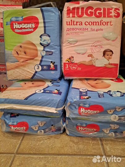 Подгузники huggies ultra comfort 3