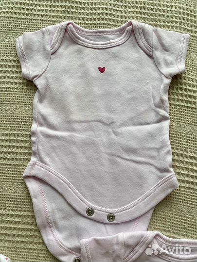 Боди NB, комплект 5 шт., розовые