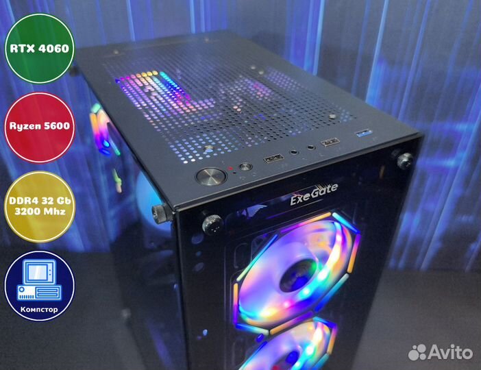 Системный блок AMD5600-RTX4060-32DDR4-DFH89146-A520
