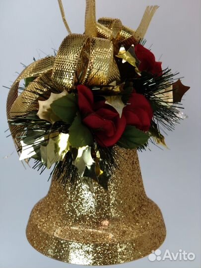 Винтажнаямновогдня игрушка колокольчик Швейцария