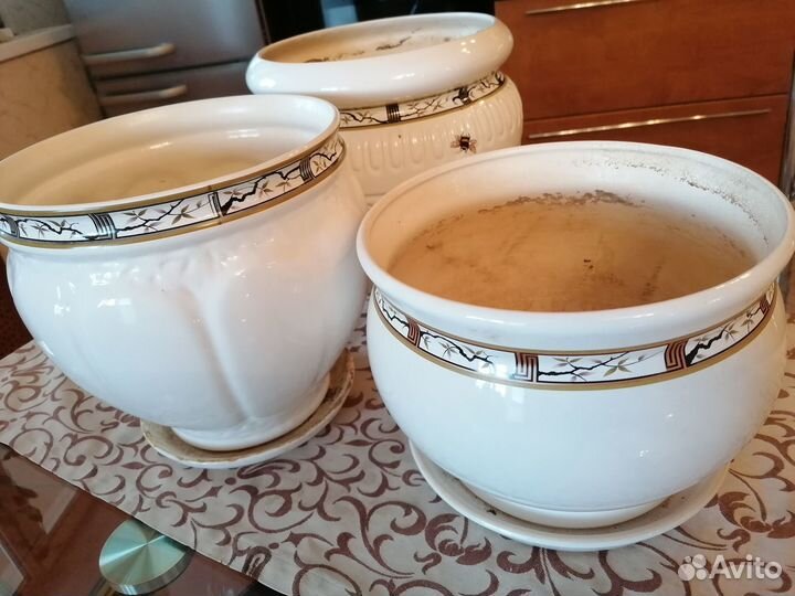 Горшок для цветов керамика большой