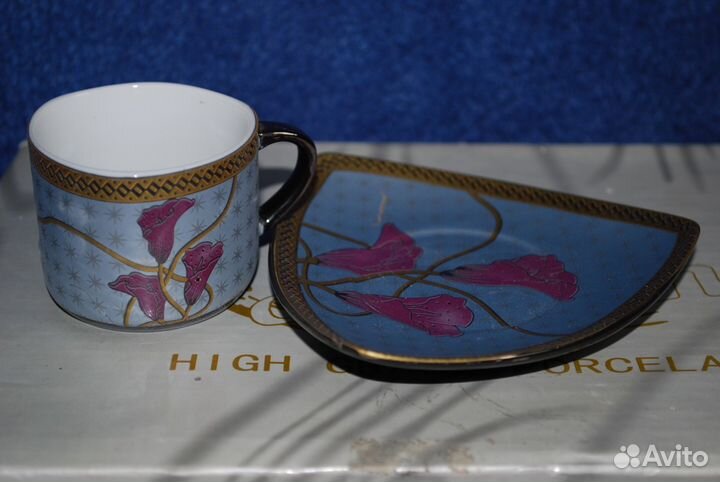 Yamasen Gold 24 карата японский фарфоровый сервиз