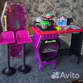 Мебель для Барби стол и стулья, 3 предмета, дерево