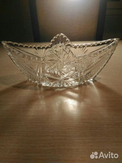 Хрустальная ваза СССР (салатница)