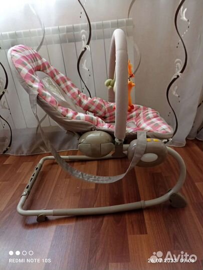 Шезлонг babyton BR62/pink