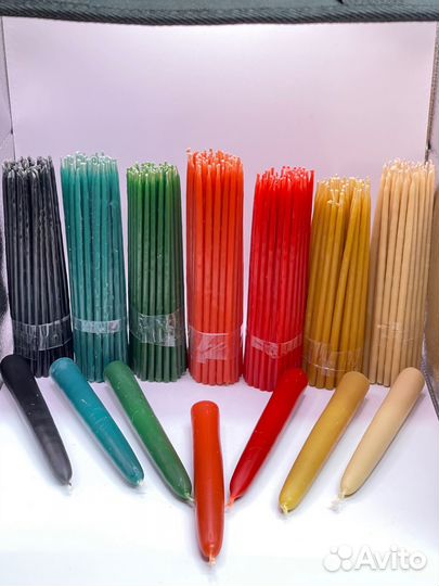 Свечи восковые церковные оптом пчелиный воск 100