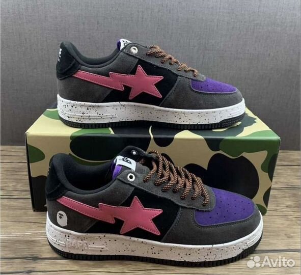 Bape Sta M1 «Black Pink» р.36,37,38,40 натуралки