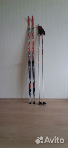 Лыжи беговые комплект (лыжи+крепл+ палки+ ботинки)