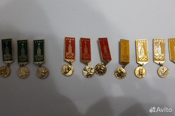 Значки олимпиада 1980