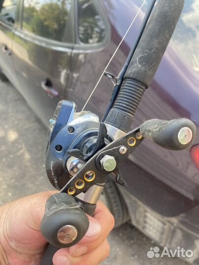 Спининг в зборе с катушкой для тролинга