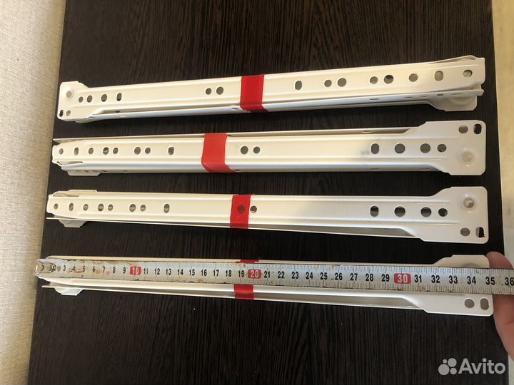 Направляющие для выдвижных ящиков, 350 мм, 4шт