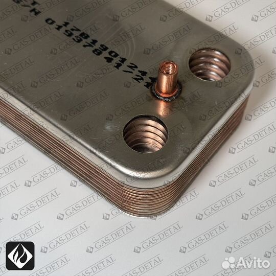 Теплообменник гвс 12 пл. для Ariston/Chaffoteaux