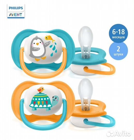 Пустышка avent 6 18 новые