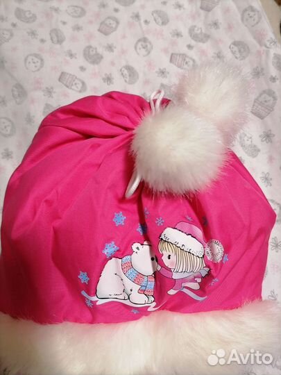 Шапка для девочки зимняя