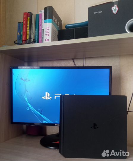 Sony playstation 4 slim 2 геймпада