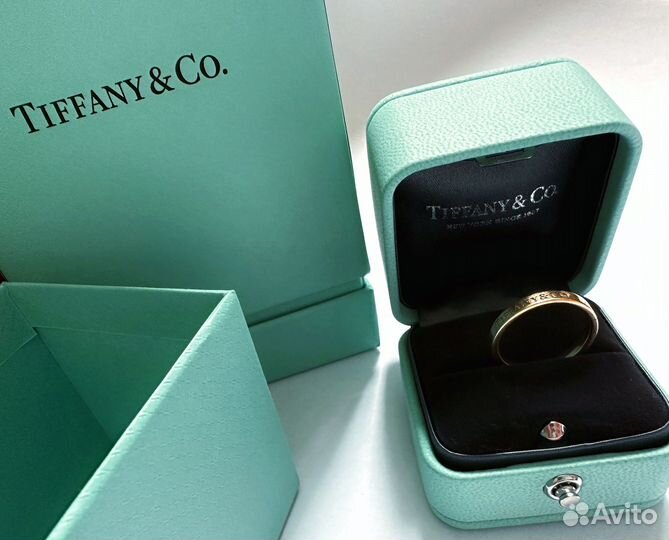 Кольцо Tiffany золото 750 оригинал 16.5 размер