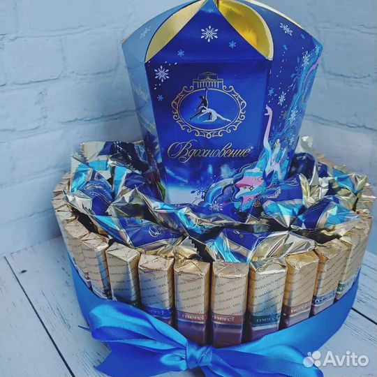 Красивый подарок сладкий на день рождения