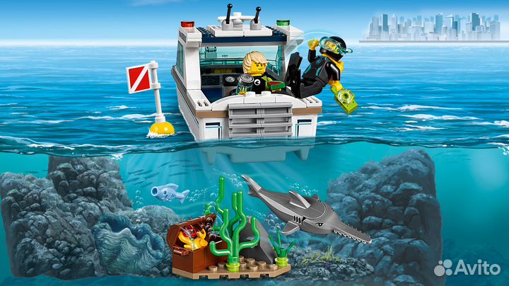 Конструктор Lego City 60221 - Яхта для дайвинга