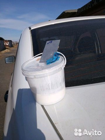 Краска автомобильная, белая