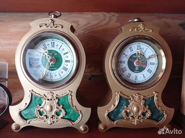 Настольные часы Янтарь