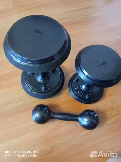 Гантели прорезиненные обода