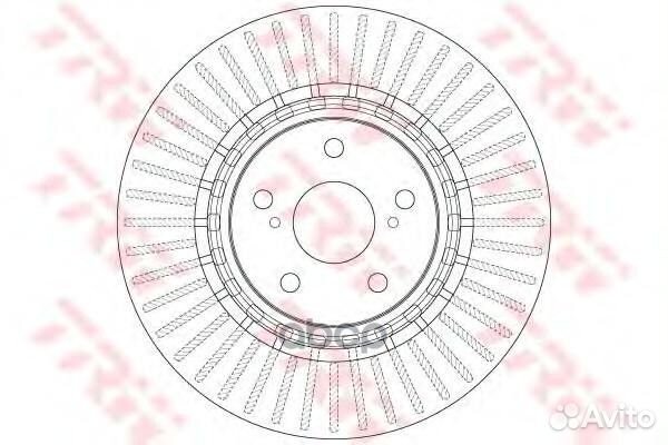 Диск тормозной toyota RAV4 12- передний вент. D