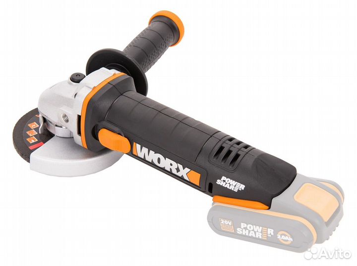 Угловая шлифмашина аккумуляторная worx WX800.9