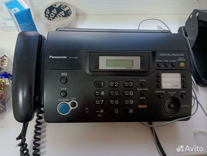 Телефон-факс panasonic KX-FT938RU