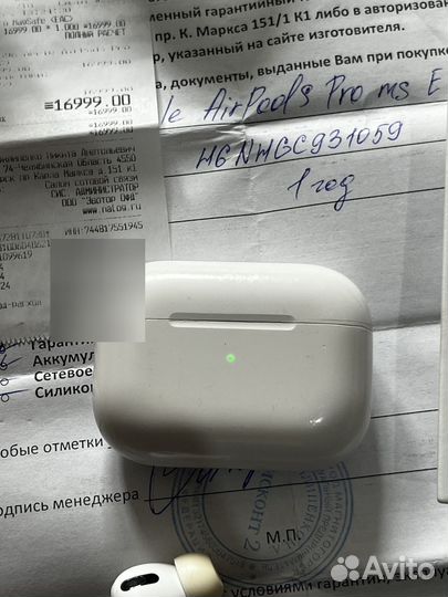 Airpods Pro оригинал левый наушник