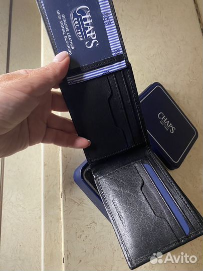 Портмоне мужское Chaps натур кожа