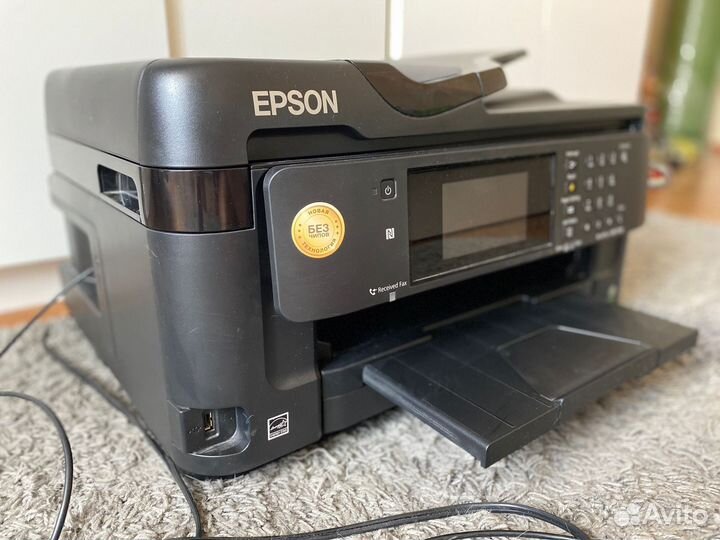 Цветной принтер А3 Epson WF-7710 c Wi-Fi и снпч