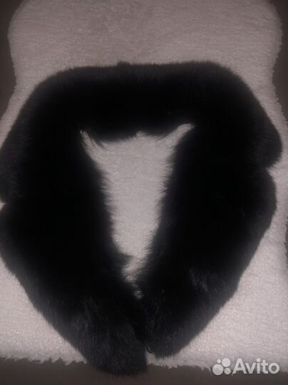 Воротник песец черный