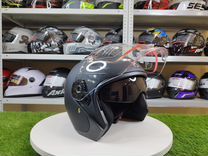 Шлем для скутера полуоткрытый с двойным визором