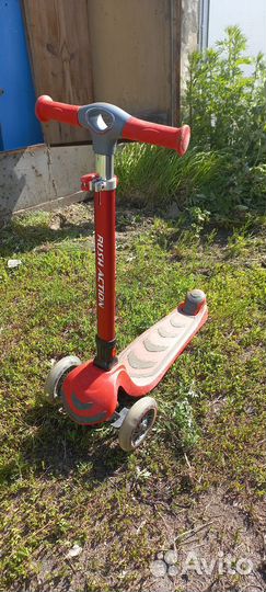 Самокат rush action трехколесный