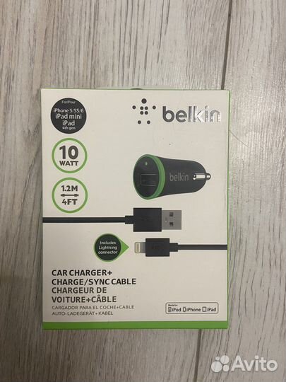 Автомобильная зарядка для iPhone