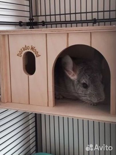 Домик для грызунов деревянный