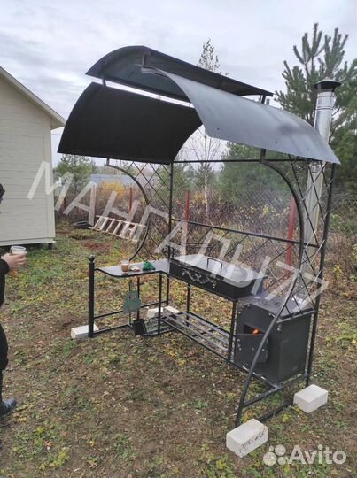 Мангал в стиле лофт