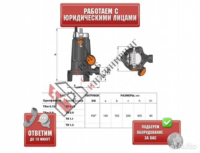 Насос tritus TRm 1,1 1х230В/50 Гц Pedrollo 48SHT01