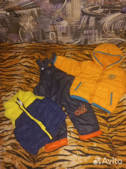 Вещи пакетом на мальчика 80 86 92