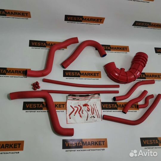 Комплект патрубков двигателя для Лада Приора 16кл
