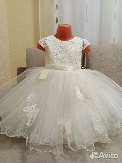 Новогоднее платье для девочки размер 98-104