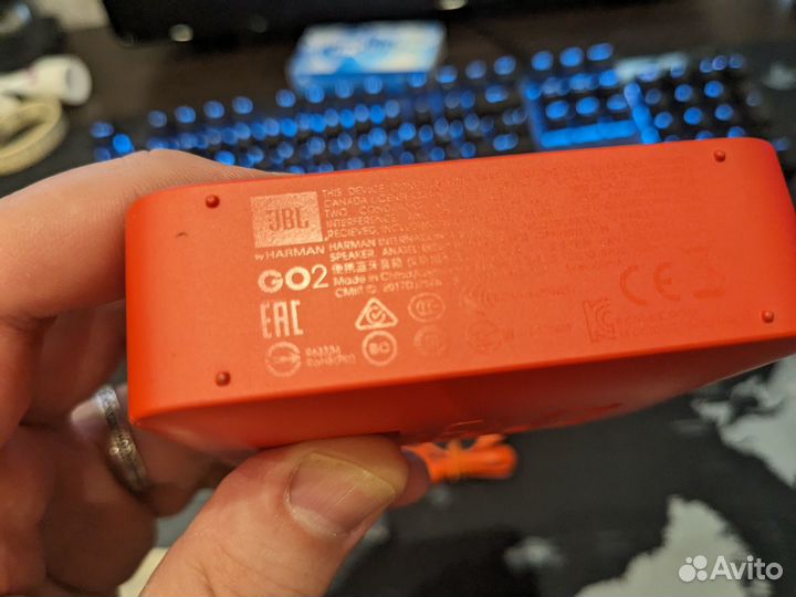 Колонка JBL GO 2 Оранжевая (Оригинал)