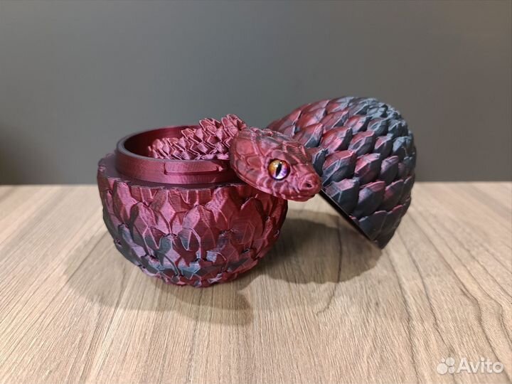 Змея символ 2025 года на 3D принтере