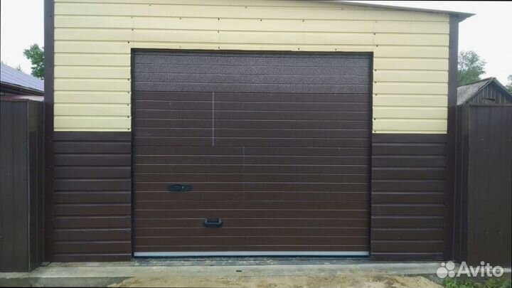 Секционные подъемные ворота доставка и монтаж