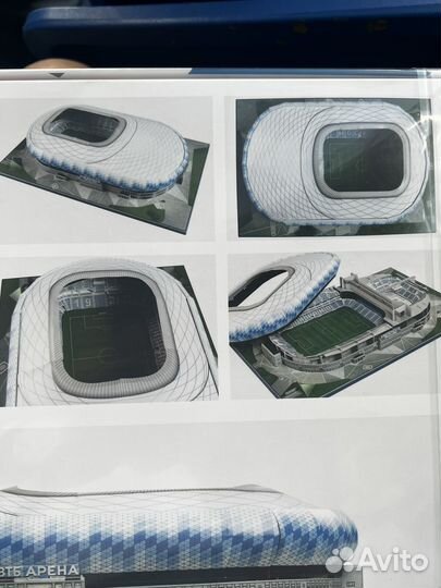 3d пазл стадиона Динамо, стадион втб арена новый