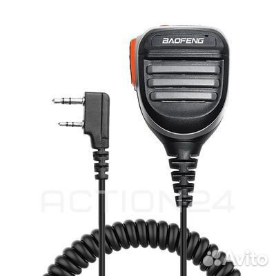 Тангента для рации Baofeng 2-pin влагозащищённая