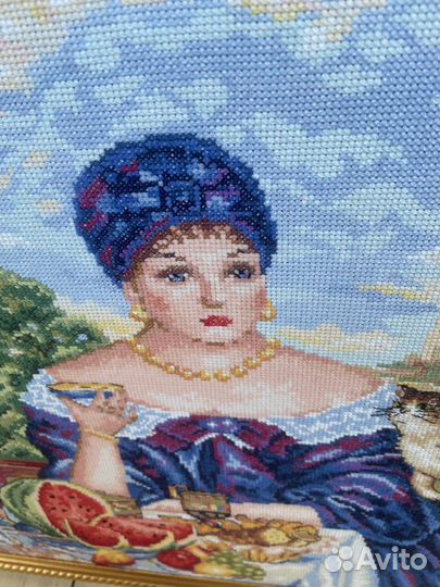 Картина, вышитая крестом