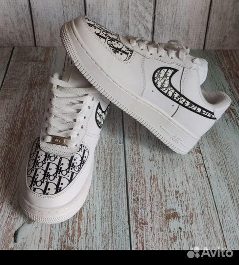 Кроссовки осенние для девочек nike AIR force dior